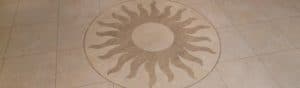 Karndean Knight Tile With Sun Motif