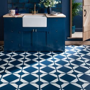 Harvey Maria Oxford Blue Kitchen Floor