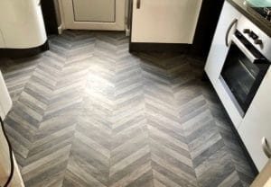 Kitchen floor by Lifestyle Phantom range in raven