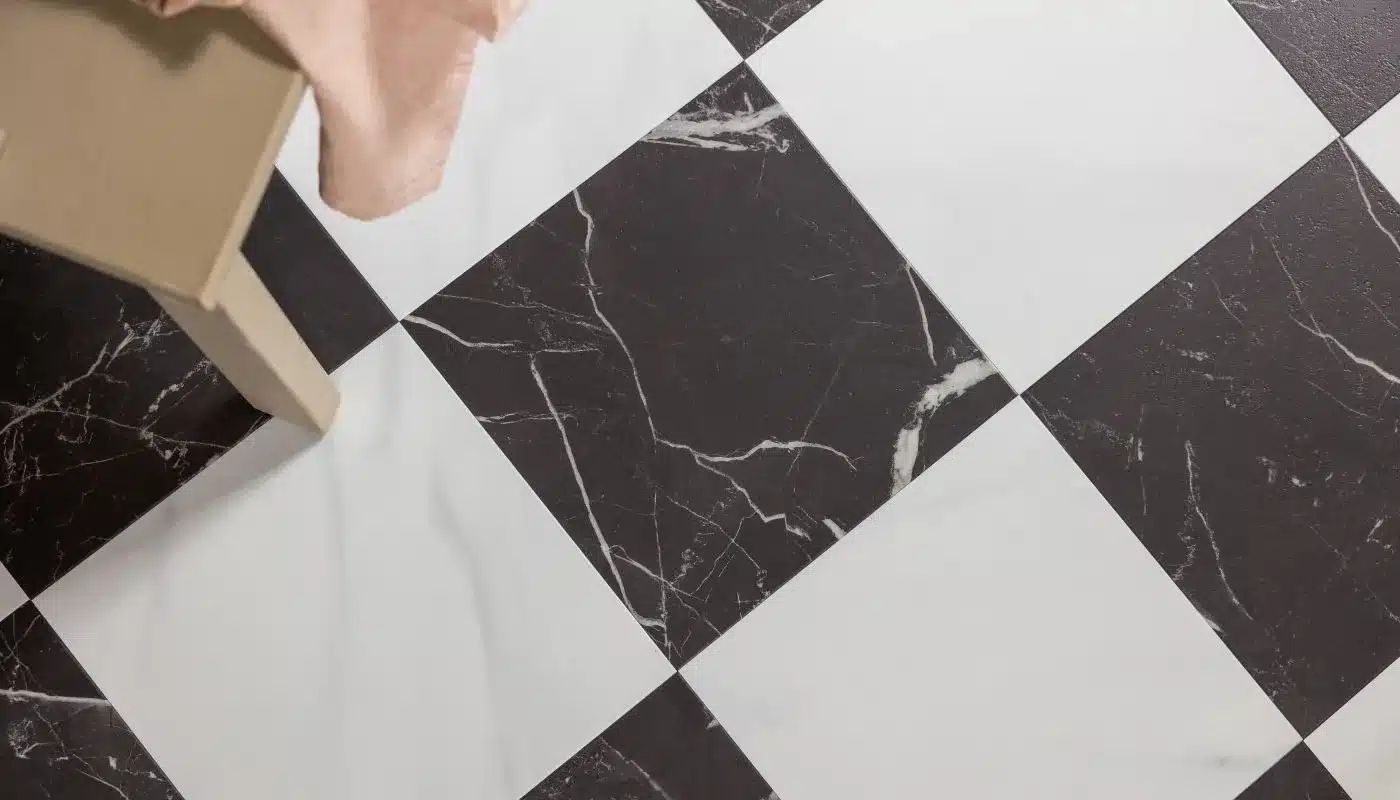 Harvey Maria Kiln Luna Selene Tile Checks Marble-Look