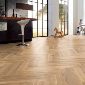 Heraldic Oak Bonetto herringbone laminate, wooden parquet flooring alternatives