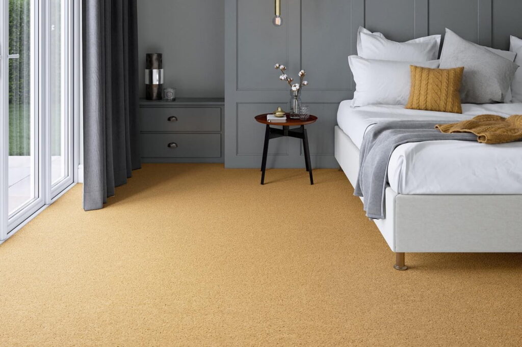 Prism Topaz (yellow) vibrant cut pile carpet-min