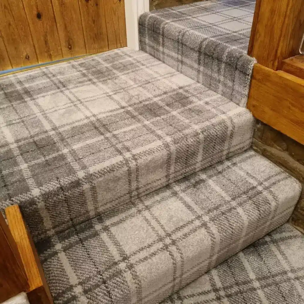 Tartan Stair Carpet, Wool Carpet By Hugh Mackay