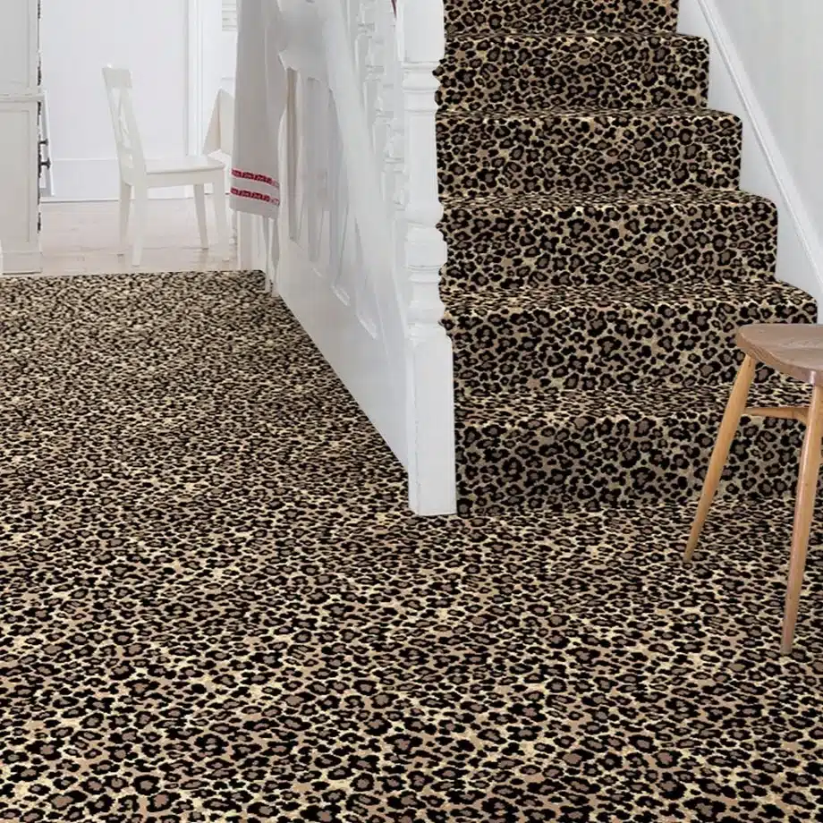 Luxury Patterned Carpets In Yorkshire, Alternative Flooring Quirky Leopard Carpet