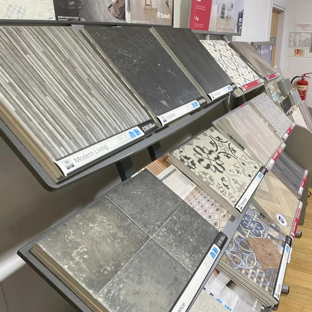 Cushioned Vinyl Display Stand At Floormaster Yorkshire