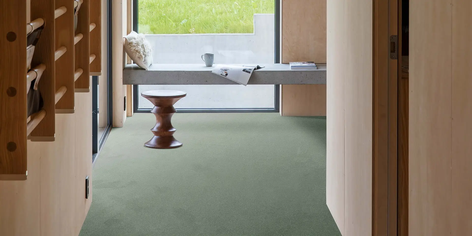 Associated Weavers Indus Green Carpet - INUSTA_27_LIVING