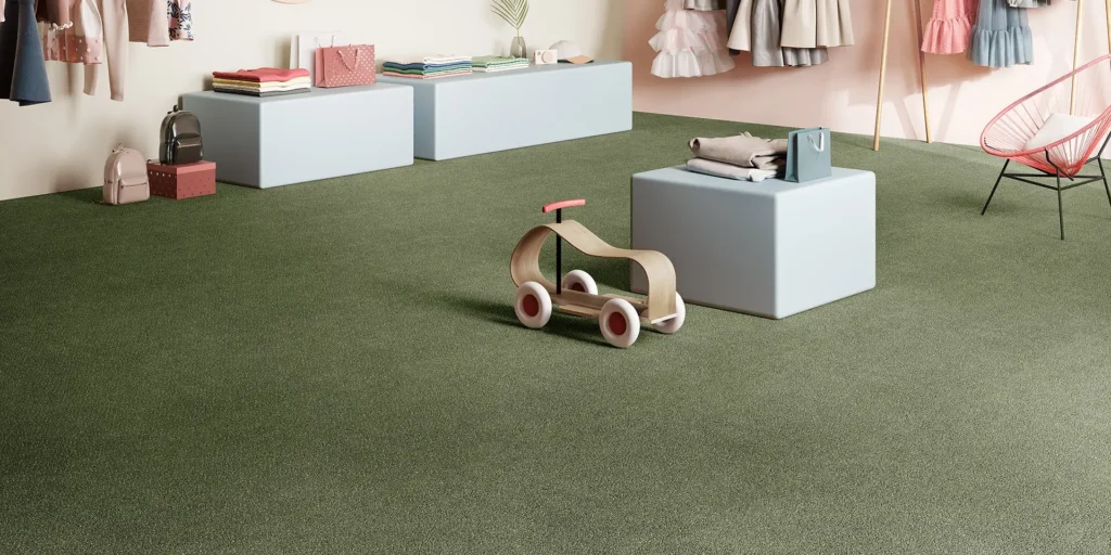 Associated Weavers Magma Green 29 Childrens Carpet - MMGATA_29_RETAIL