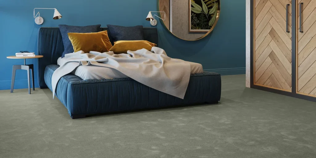 Associated Weavers Obsession 28 Green Bedroom Carpet - BEDROOM