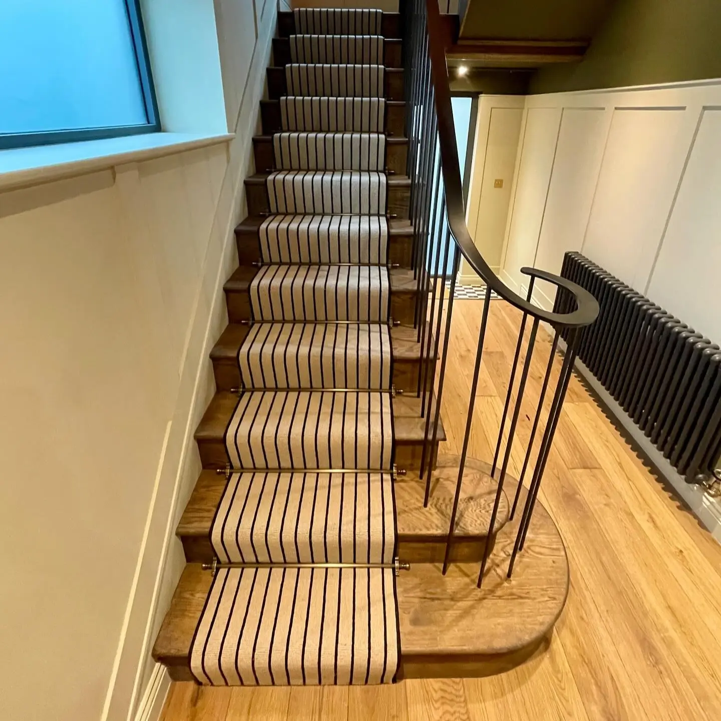 Striped Stair Runner