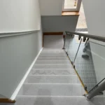 Grey Carpet And Flooring Combination - Ulster Carpets And Harvia Maria LVT