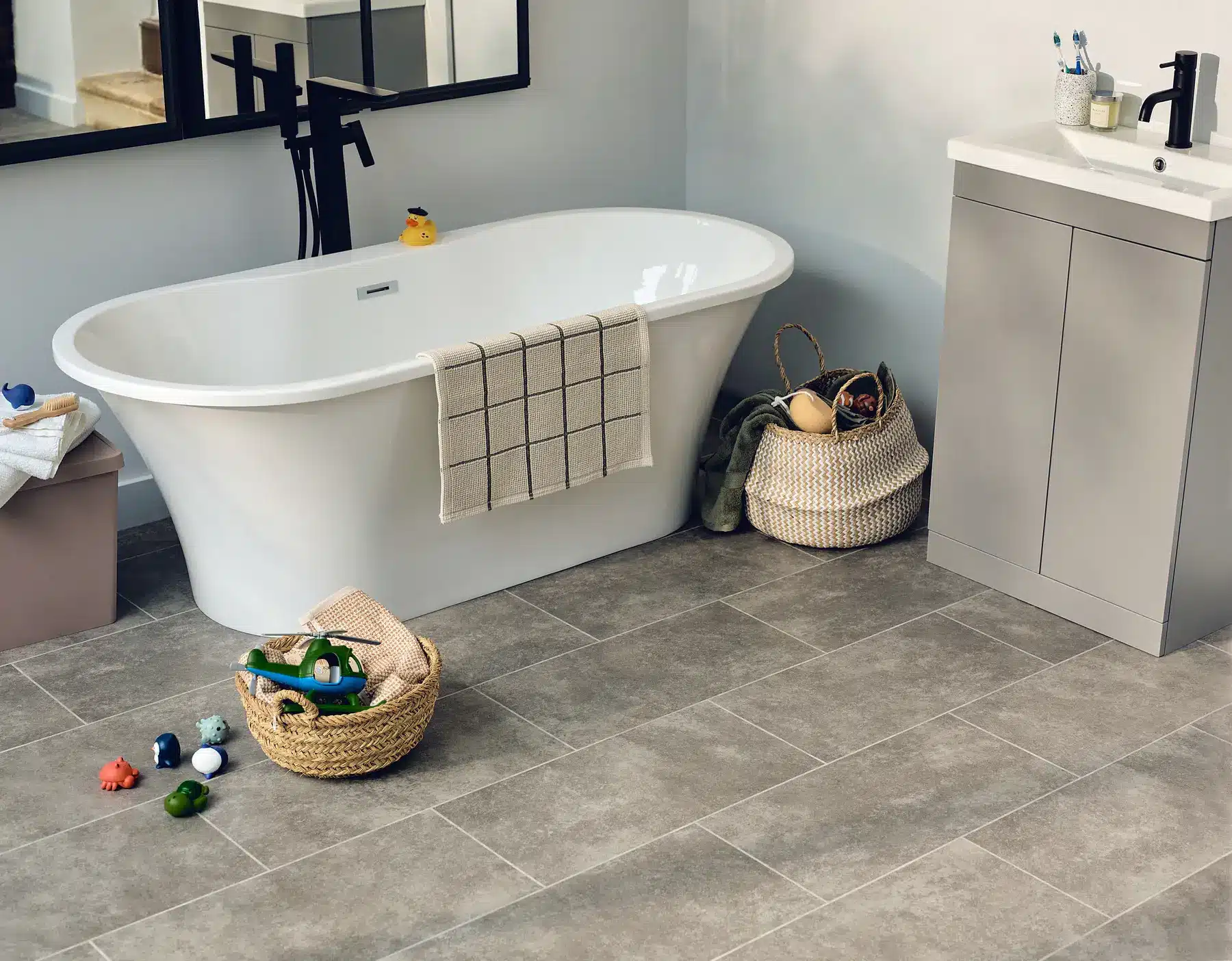 Amtico First Bathroom-Brisk Stone-305x610mm-BrokenBond-March-2025-CMYK