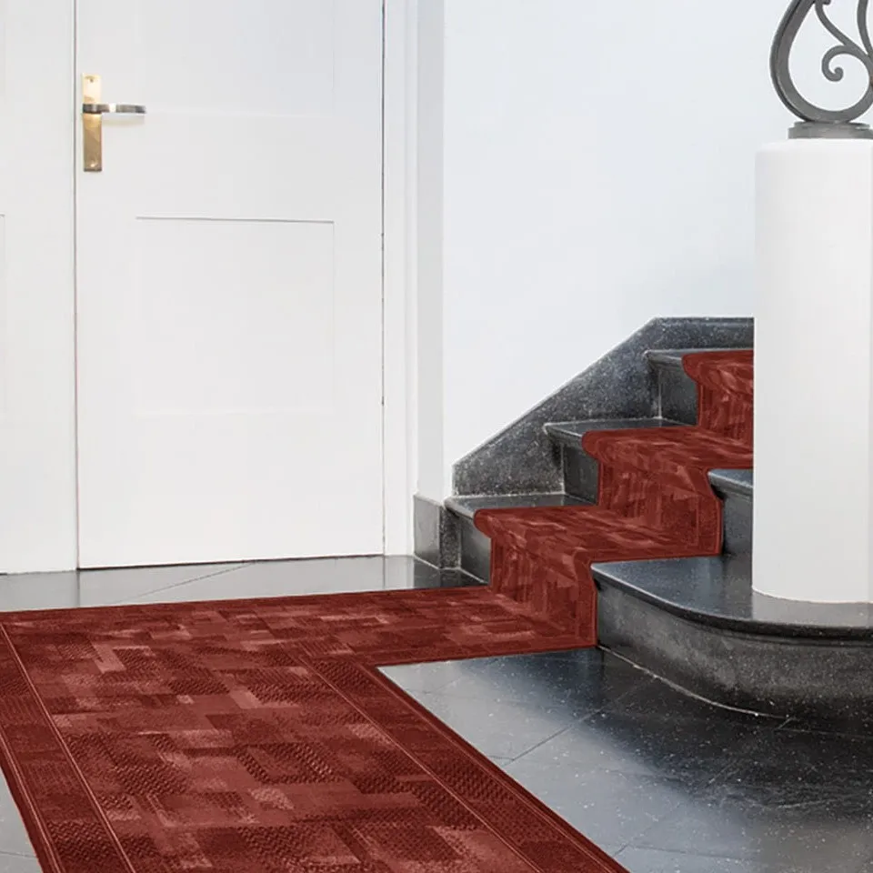 Associated Weavers - Tribe 84 Red Stairway Carpet Runner