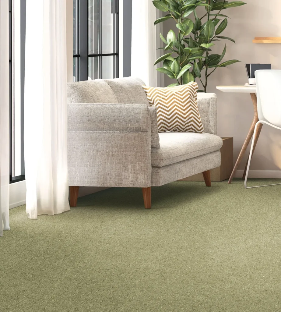 Penthouse Carpets Green Seasons Textured Living Room Carpet - Beltane