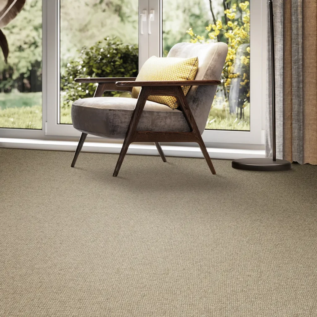 Riviera Carpet - Burford, 809 - Natural Beige Textured