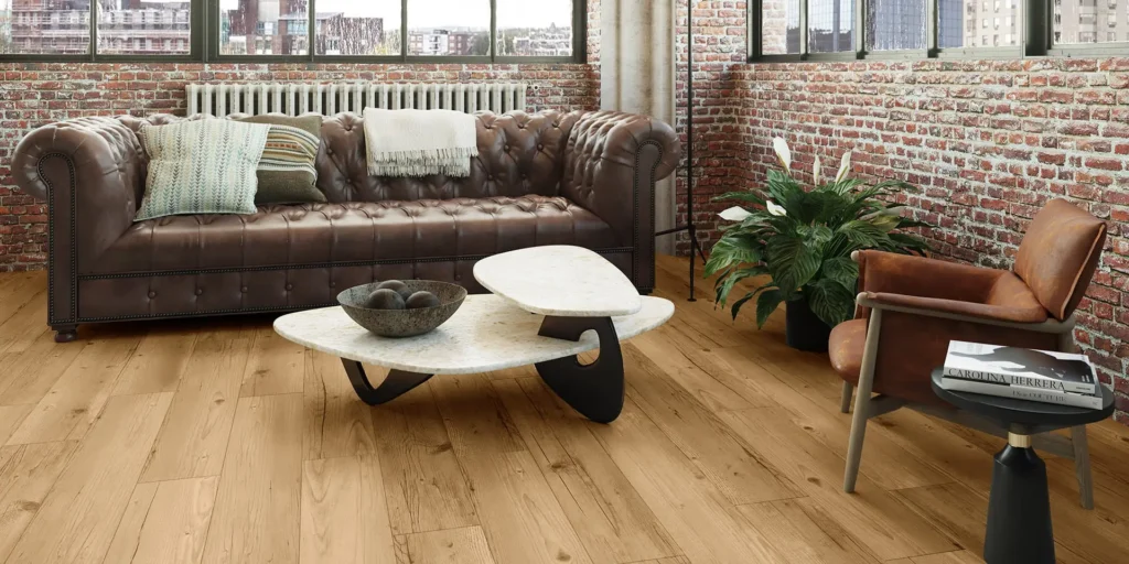 Invictus LVT Norwegian Wood 33 - Honey Toned Vinyl Floor - DNOR5R_33_LIVING