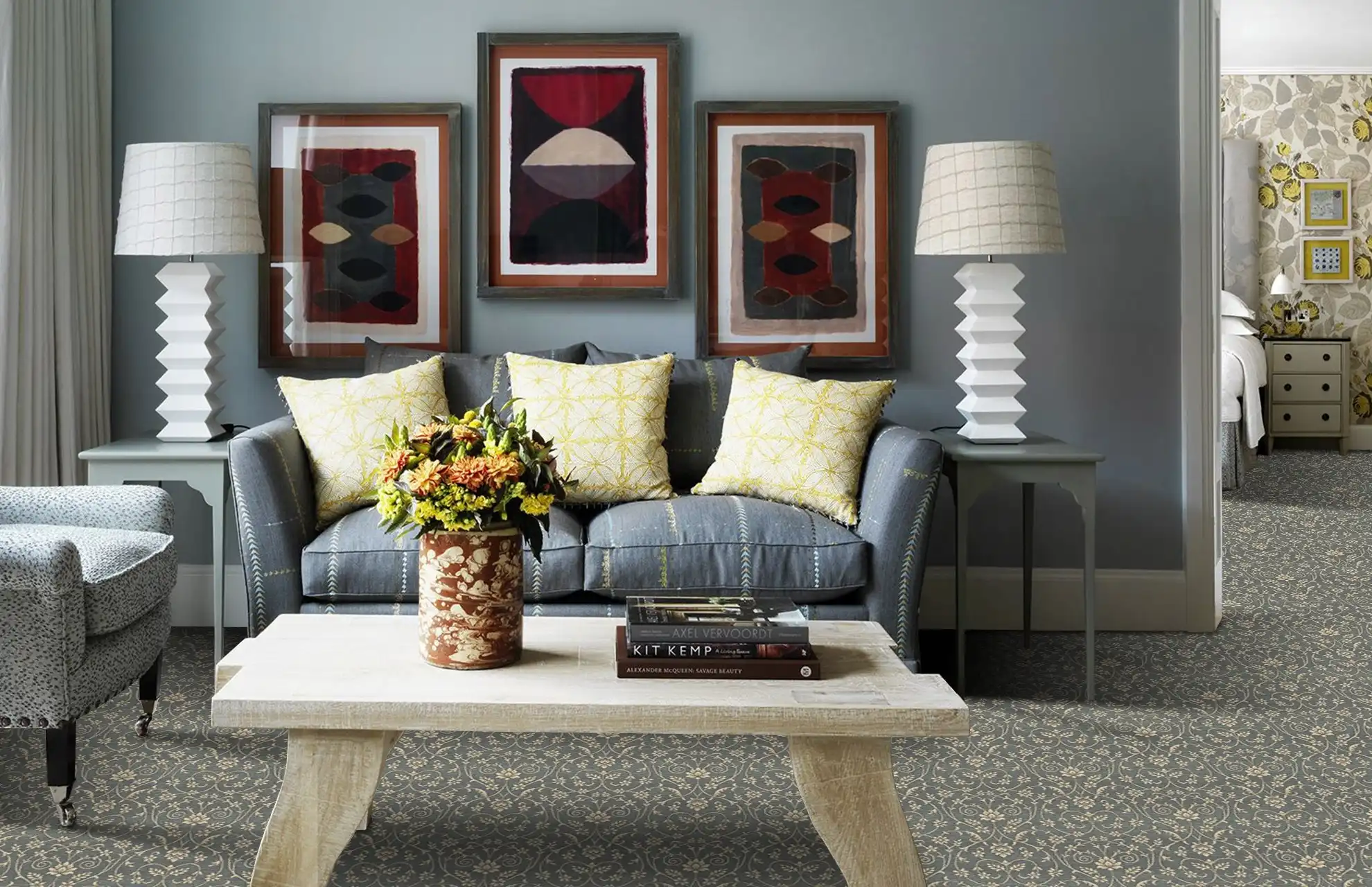 BLOOMINGDALES COLLECTION - Baratheon Damask Moonlight